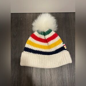 HBC Stripes Toque with Pom Pom